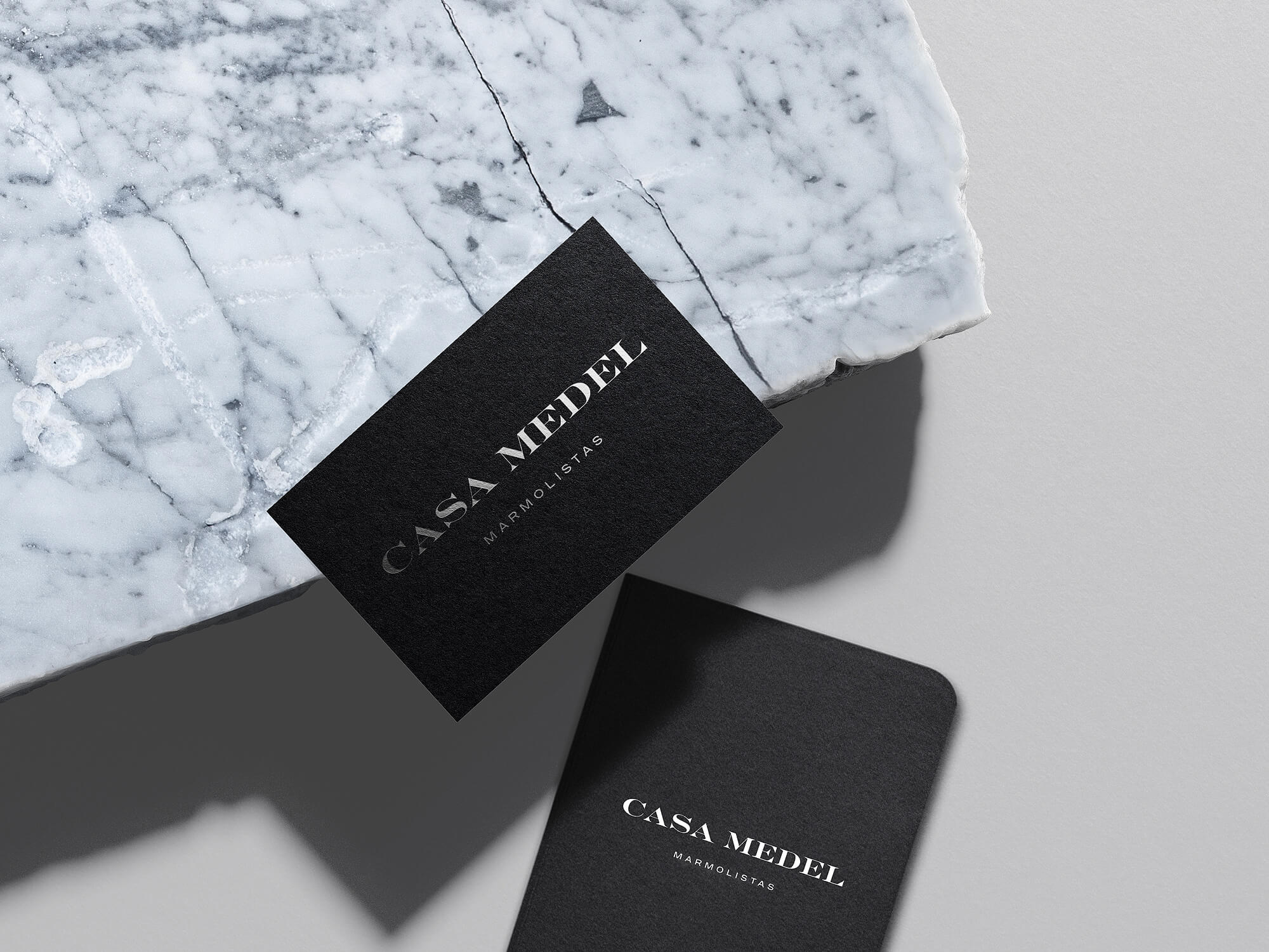 marble-stone-cards-black-logo-branding-gray